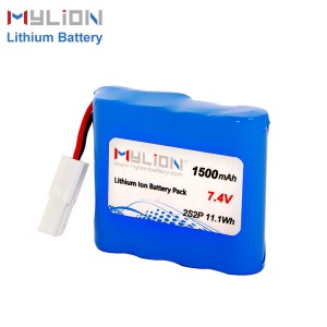 7.4V1500mAh 14500 AA Lithium ion Battery Pack