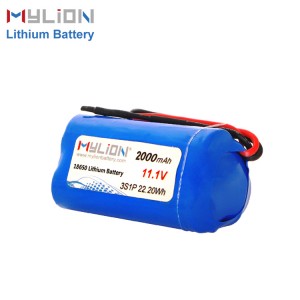 11.1V2000mAh Li ion Battery