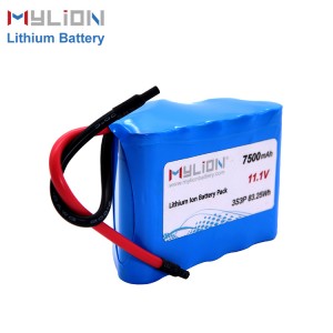11.1V7500mah Li ion Battery