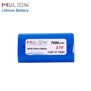 Mylion 3.7V7500mAh Lithium ion battery pack