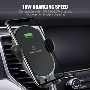 smart wireless fast car charger with cell phone bracket holder mount