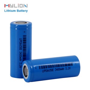 lifepo4 battery 3.2V 3400mah 26650 single cell