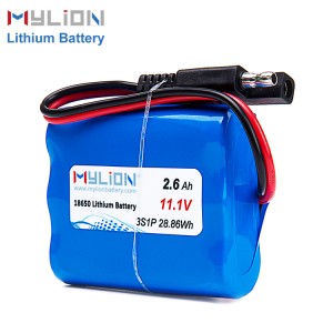 11.1V2600mah Li ion Battery